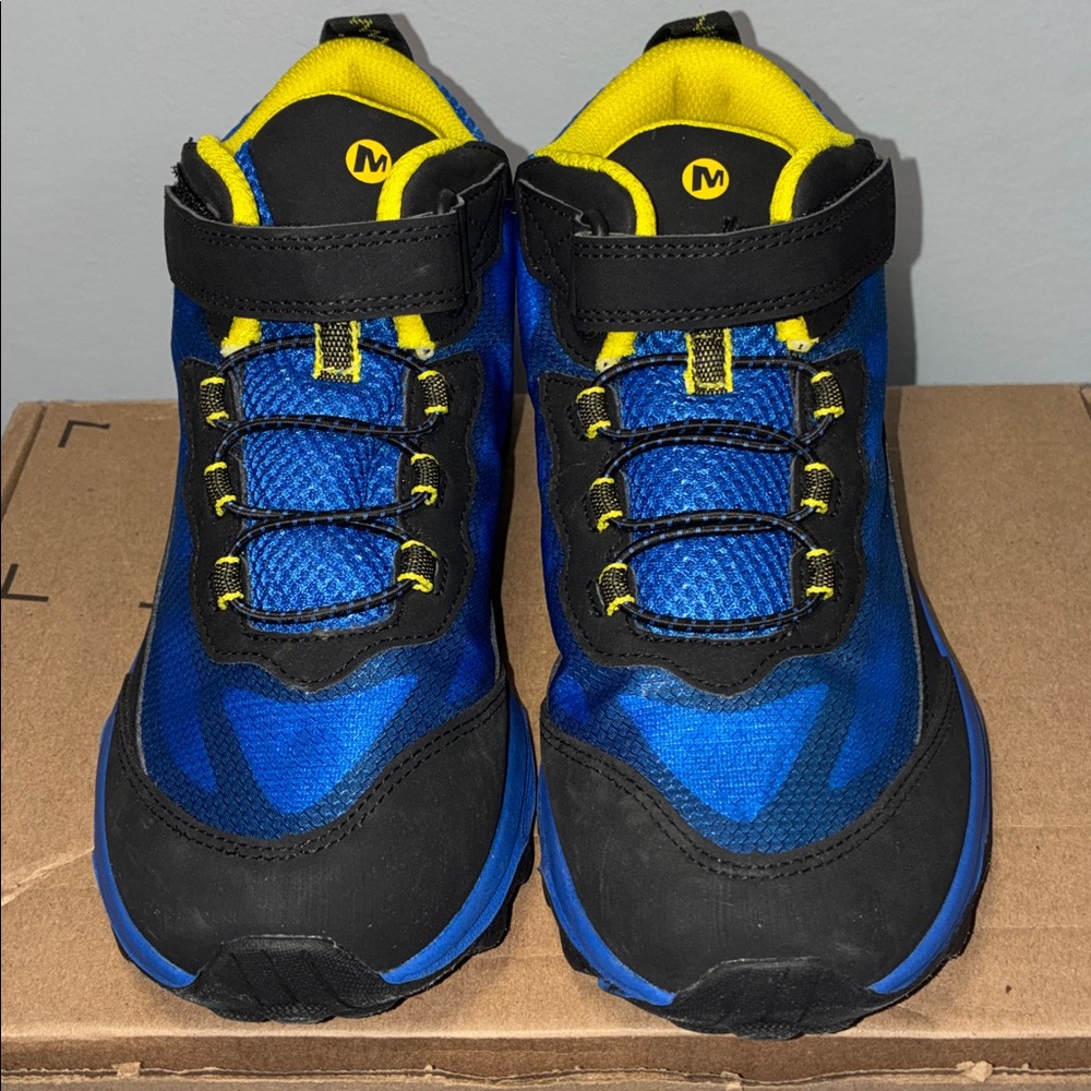 Merrell Moab Speed Mid Waterproof Hiking Shoes Big Boys 5.5 - Picture 3 of 8